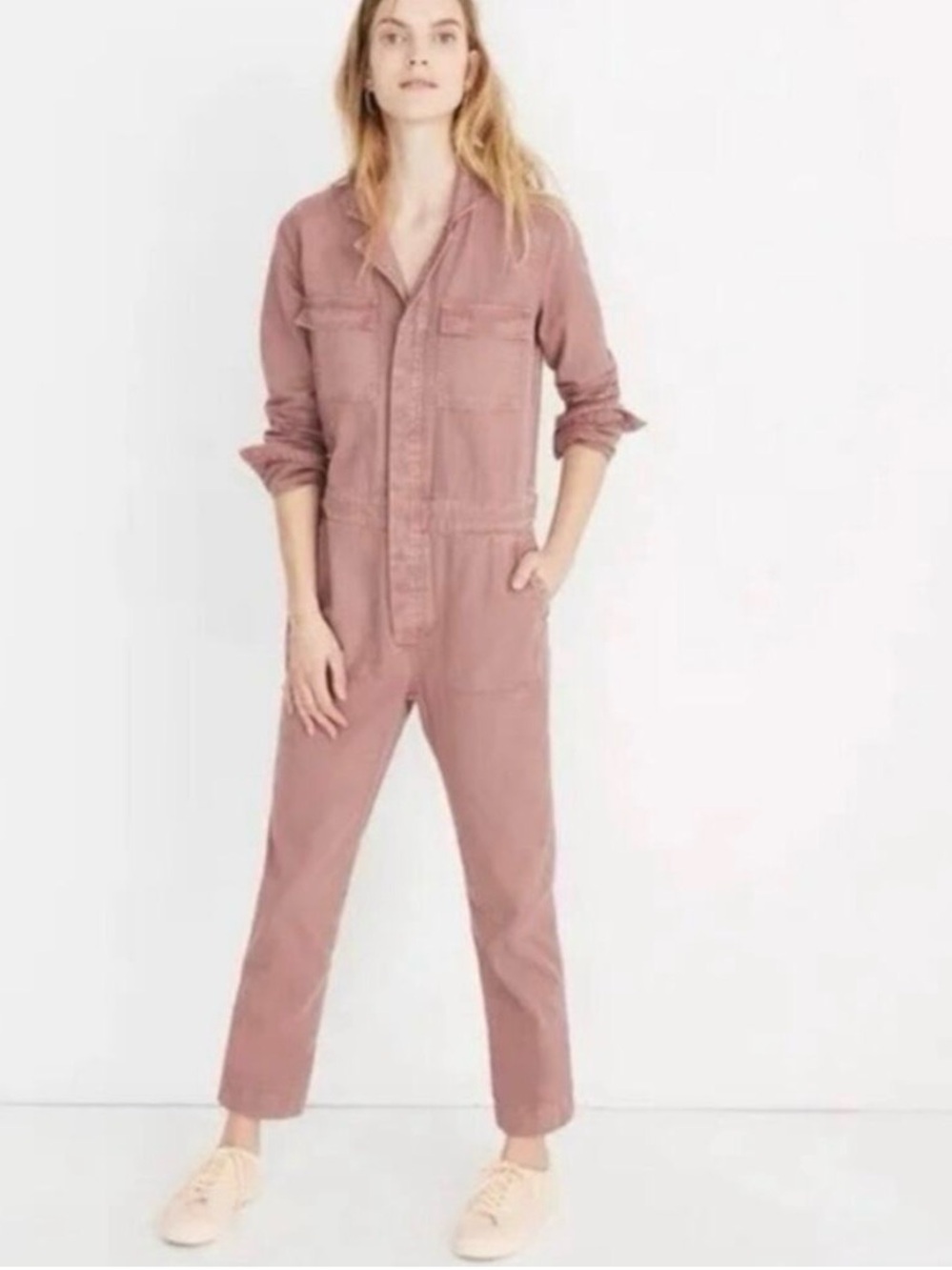 Madewell Signature Dried Rosebud Denim  Coveralls- XS